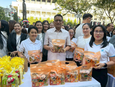 ร่วมกันทำบุญตักบาตรข้าวสารอาหารแห้งวันขึ้นปีใหม่ 2569 พารามิเตอร์รูปภาพ 1